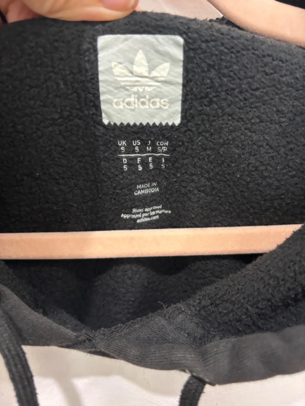 adidas Skateboarding Blackbird Hoodie Small Black Trefoil Box Graphic Skate